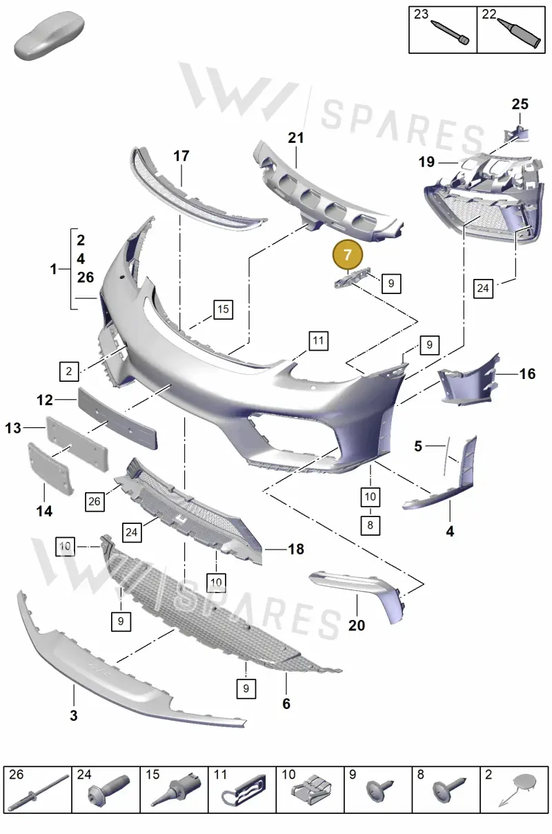 982807056 — Porsche Cayman GT4 (2019-) diagram p55802000, position 7