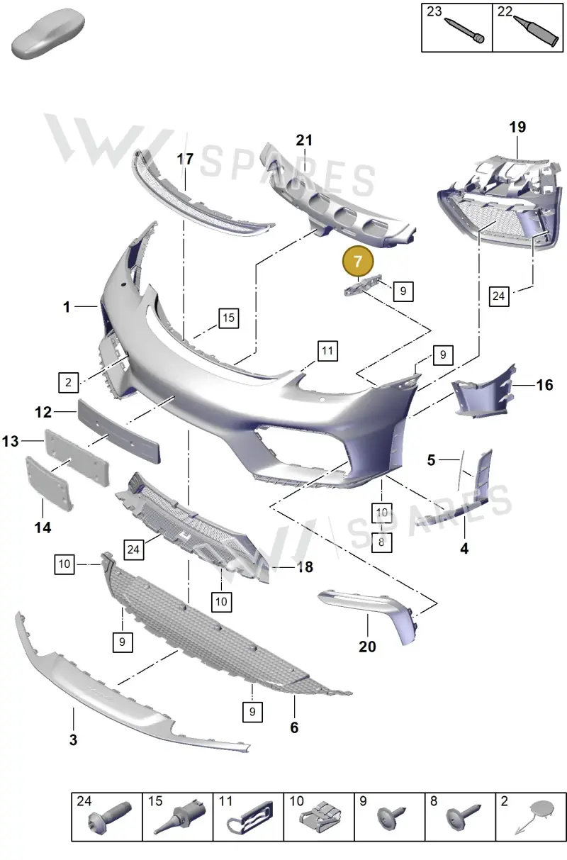 982807056 — Porsche Boxster Spyder (2019-) diagram p54802000, position 7