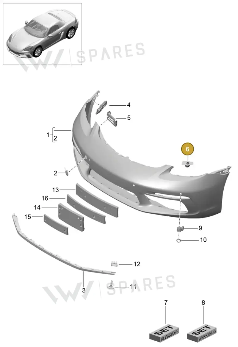 982807463 — Porsche Boxster (2016-2019) diagram p48802000, position 6