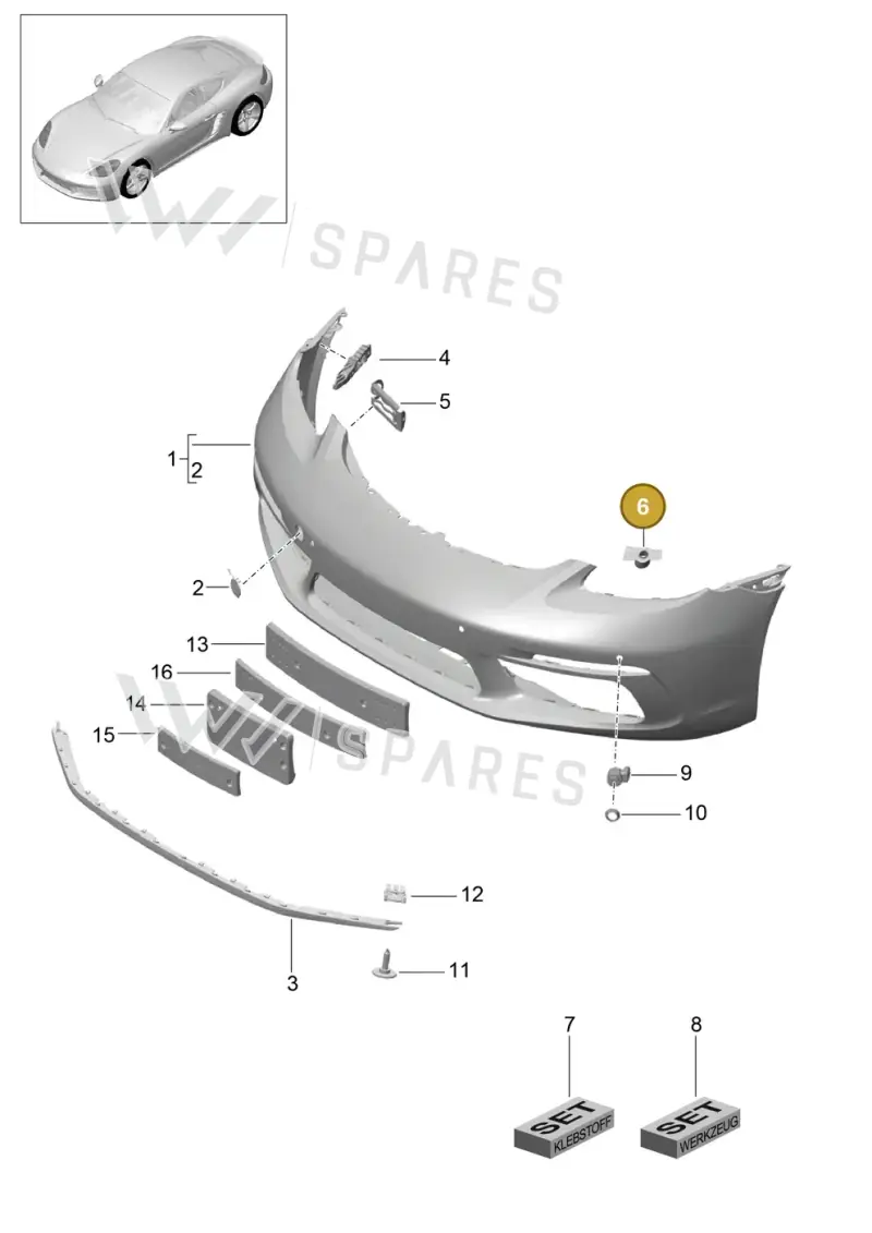 982807464 — Porsche Cayman (2016-) diagram p50802000, position 6