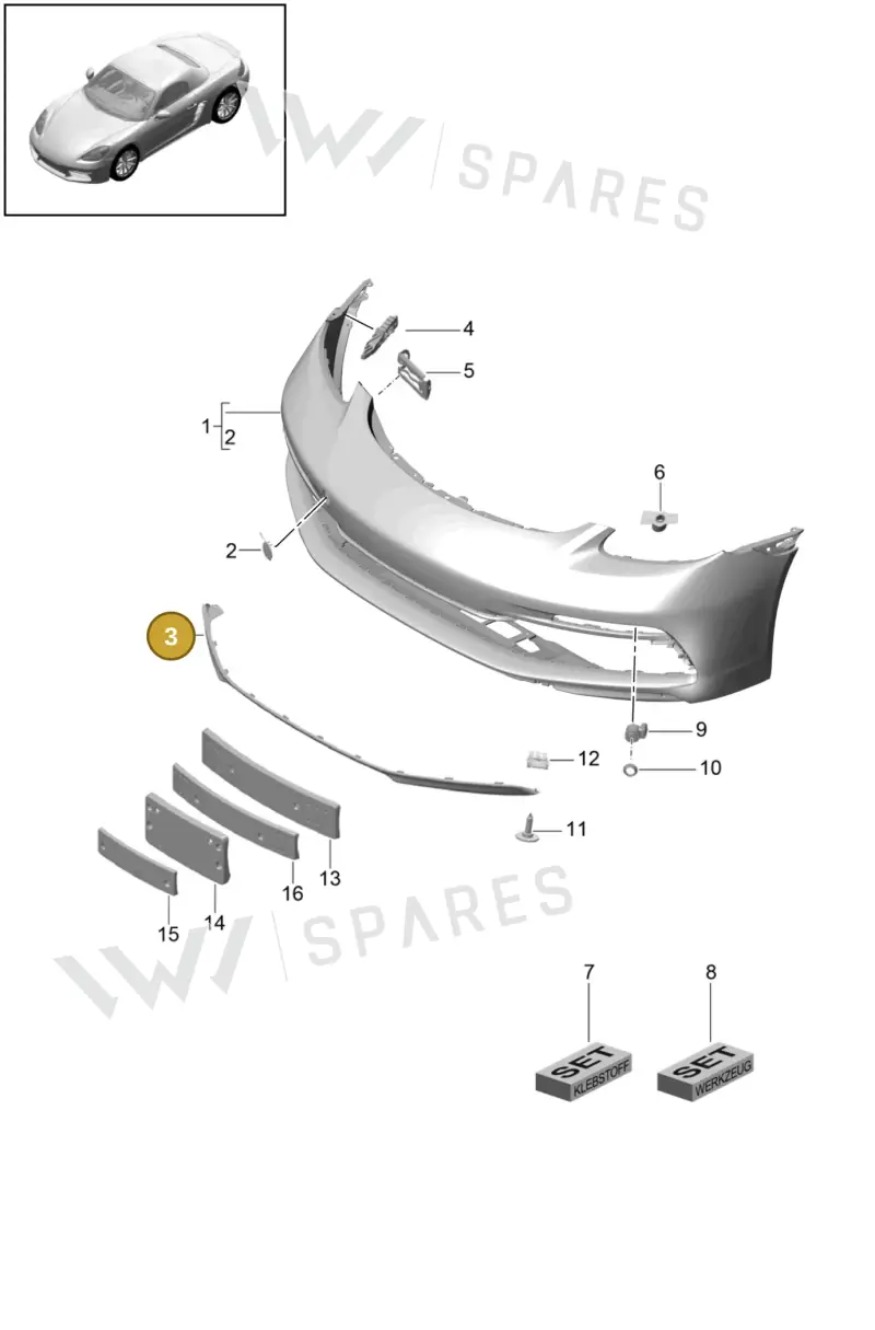 982807547BOK1 — Porsche Boxster (2016-2019) diagram p48802000, position 3