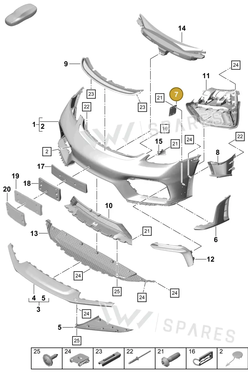 982807788 — Porsche Cayman (2019-2022) diagram p55802000, position 7