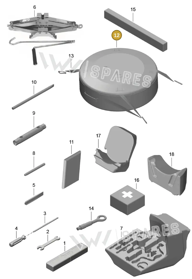 982857927 — Porsche Cayman (2016-2019) diagram p50001000, position 12