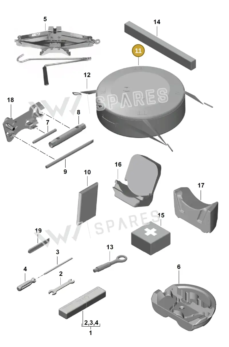 982857927 — Porsche Cayman (2019-2022) diagram p55001000, position 11