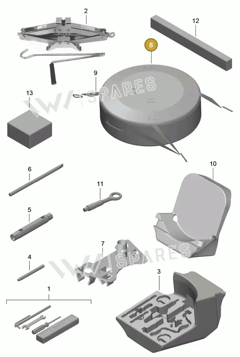 982858793 — Porsche Cayman (2013-2016) diagram p40001000, position 8