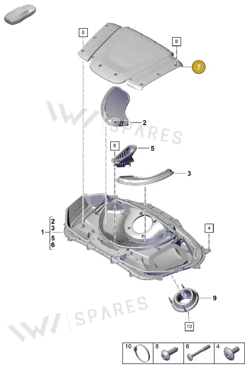 982868802BOK1 — Porsche Cayman (2019-2022) diagram p55106000, position 7
