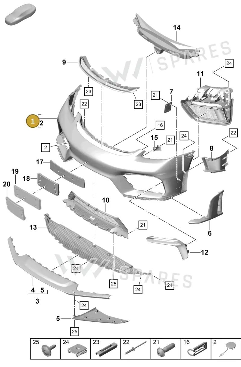 982898041M — Porsche Cayman (2019-2022) diagram p55802005, position 1