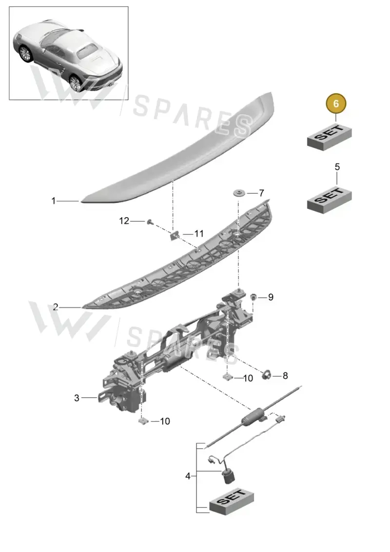 982898125 — Porsche Boxster (2016-2019) diagram p48803007, position 6