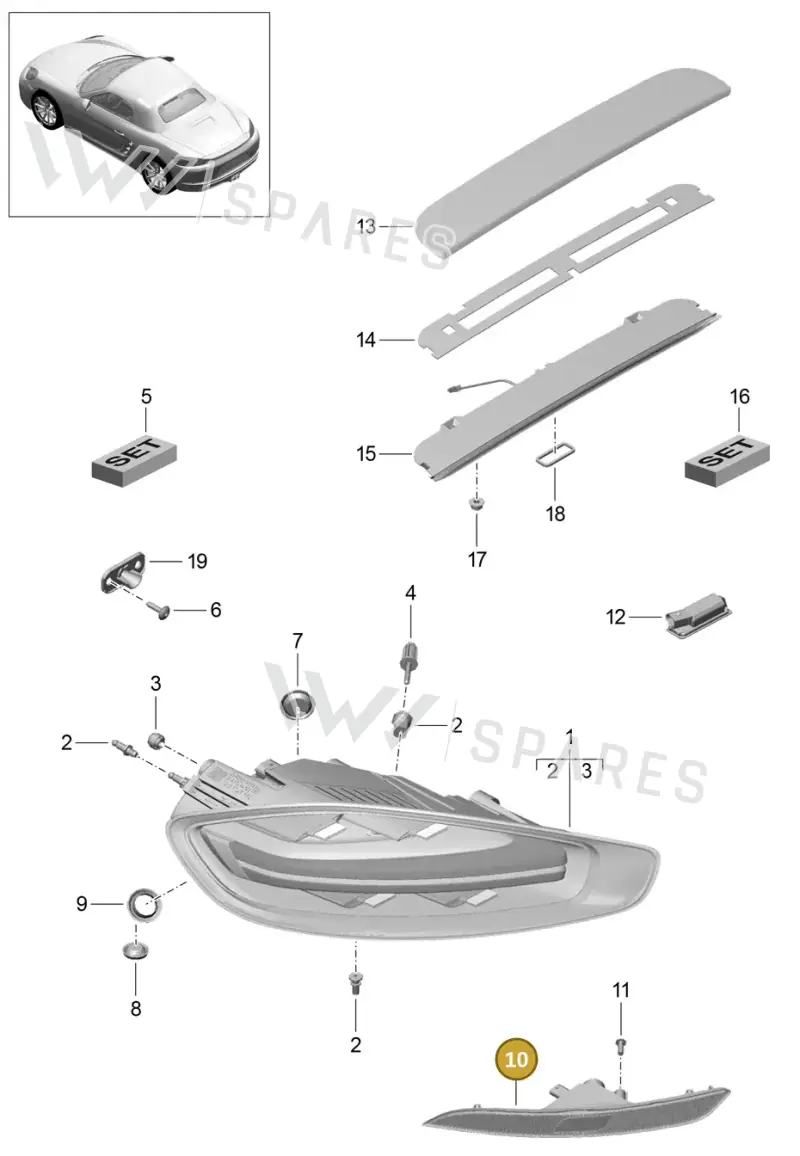 982945703N — Porsche Boxster (2016-) diagram p48905005, position 10