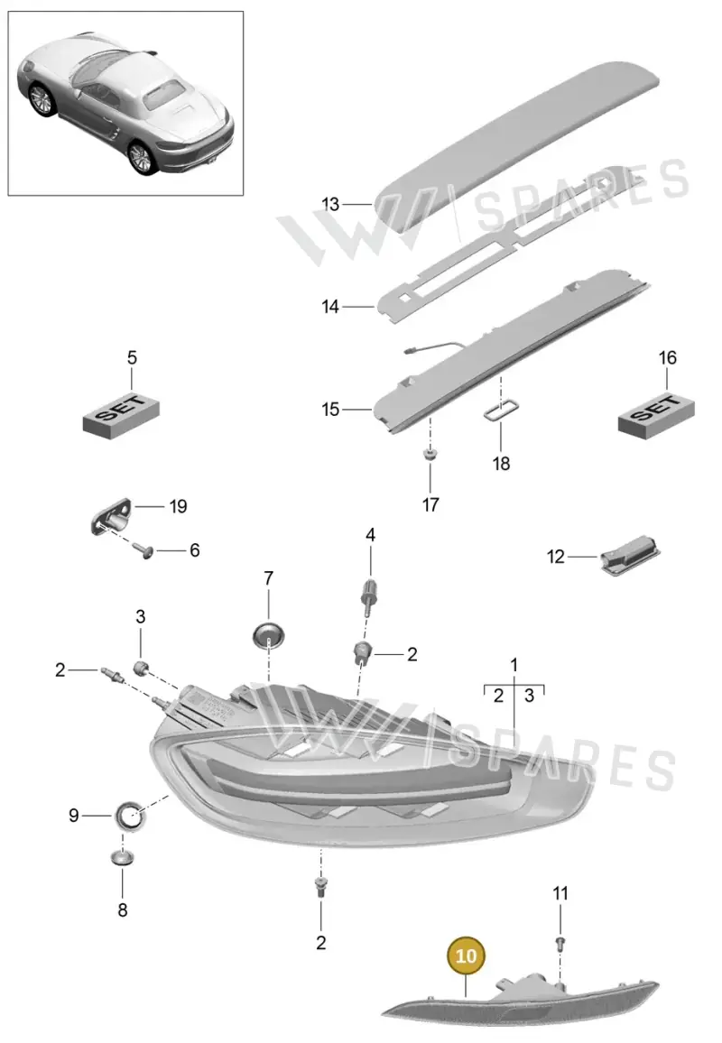 982945704N — Porsche Boxster (2016-) diagram p48905005, position 10