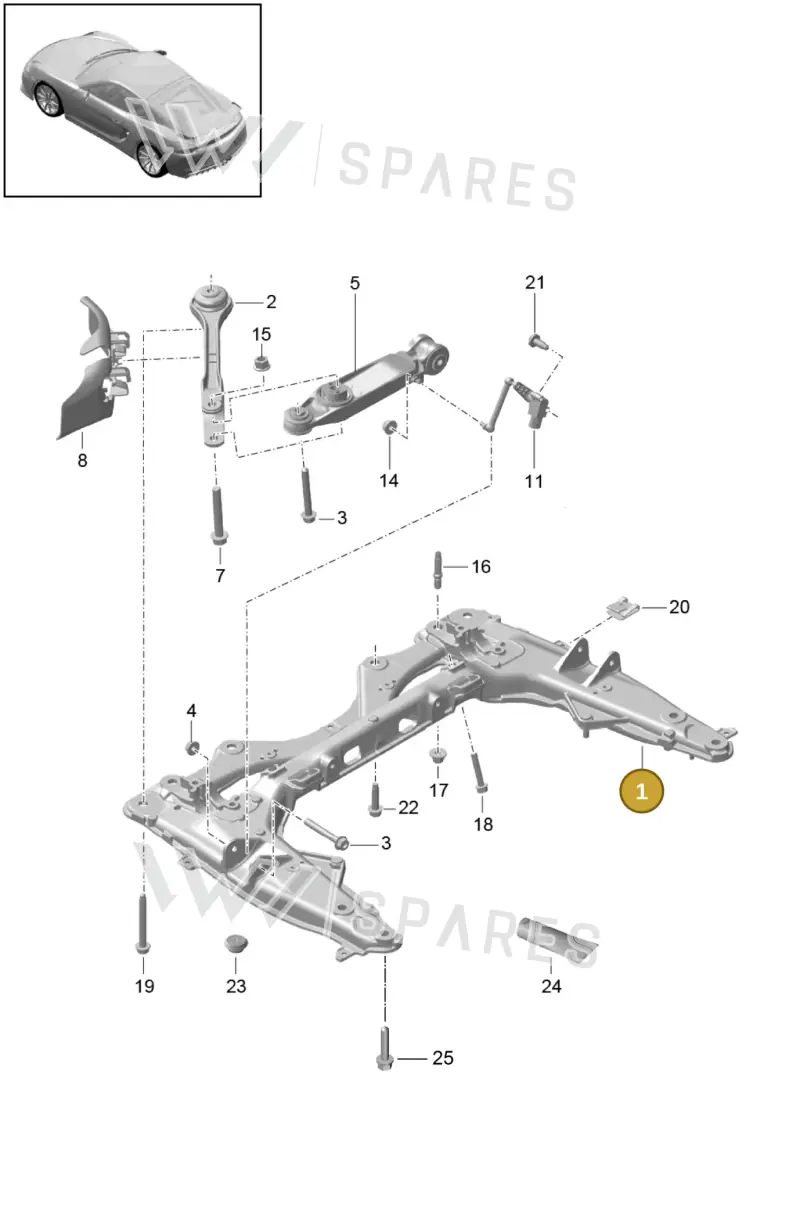 99134108116 — Porsche Cayman GT4 (2015-2016) diagram p45401000, position 1