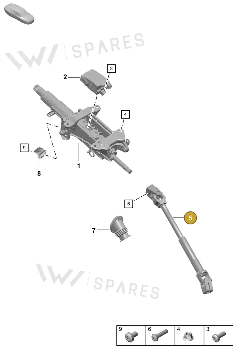 99134702403 — Porsche Boxster Spyder (2019-2020) diagram p55403300, position 5