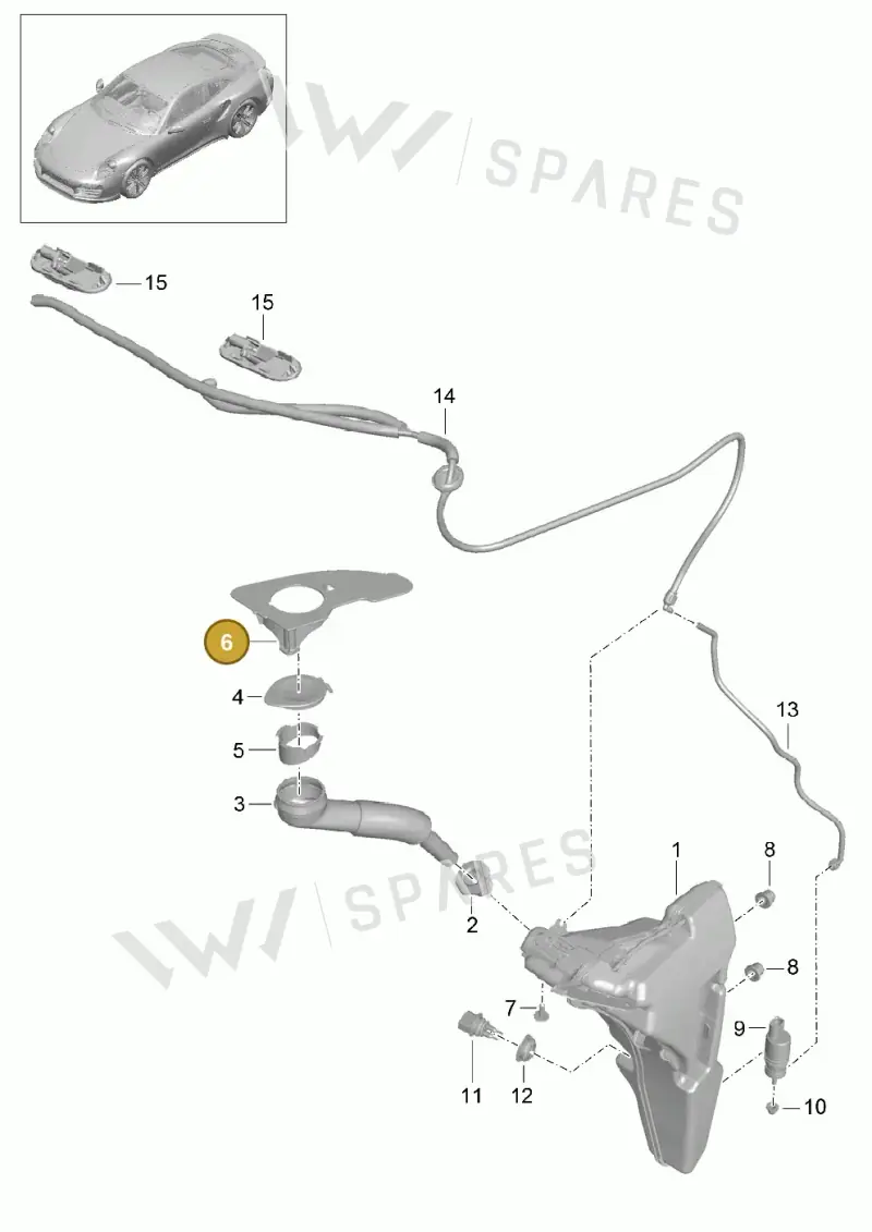99152850301 — Porsche GT2 RS Clubsport (2013-2020) diagram p42904010, position 6