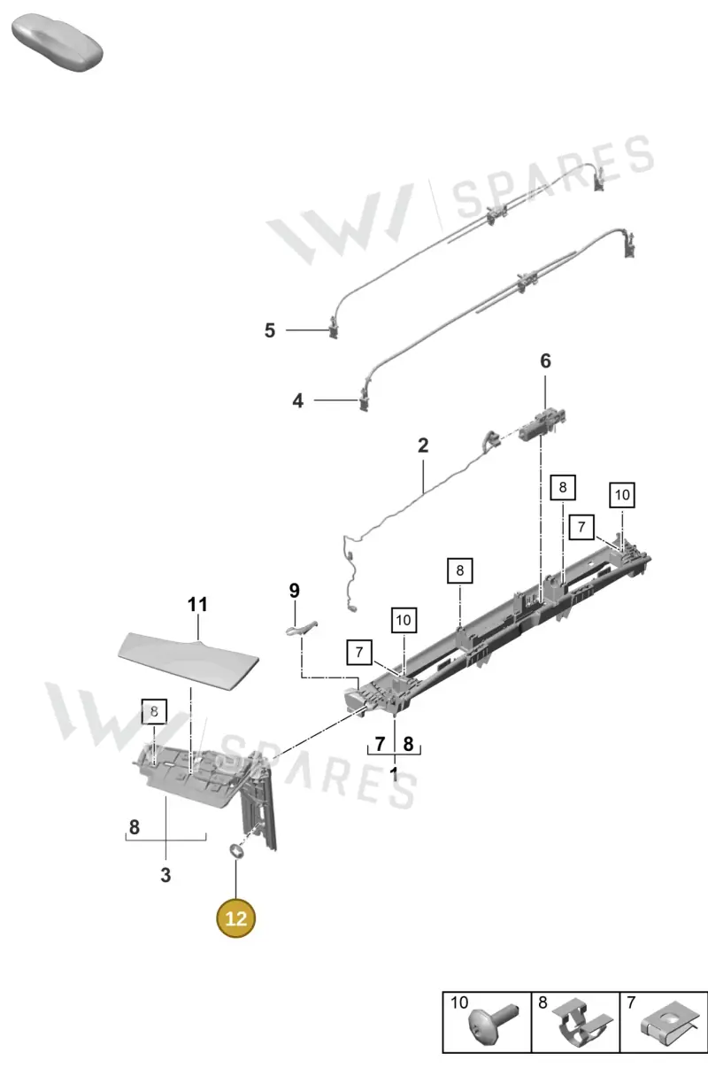99156193600 — Porsche 911 (2020-2022) diagram p57811400, position 12