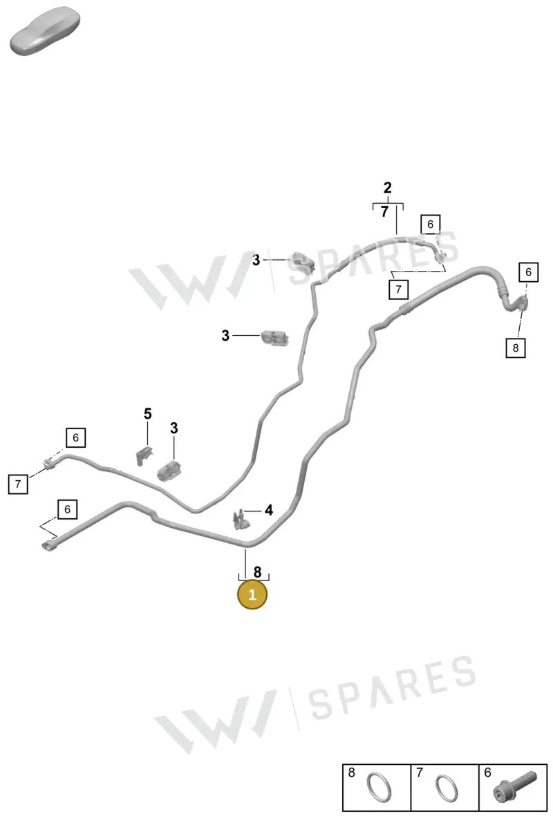 99157309104 — Porsche Boxster Spyder (2019-2020) diagram p55814500, position 1