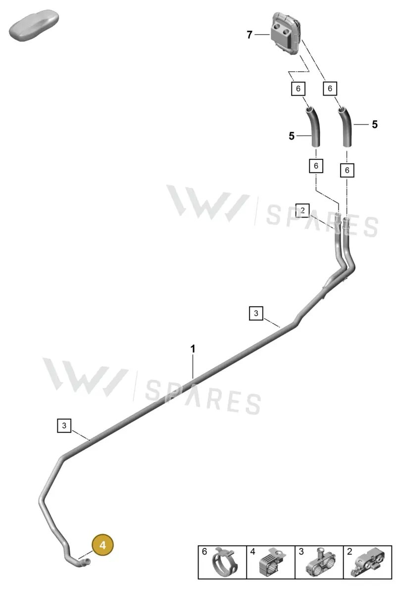 99157382901 — Porsche Boxster Spyder (2019-2020) diagram p55813000, position 4