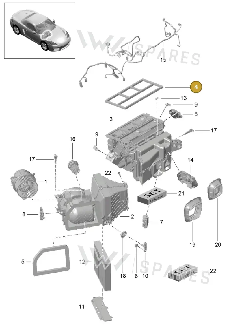 99157385100 — Porsche Boxster (2016-) diagram p48813010, position 4