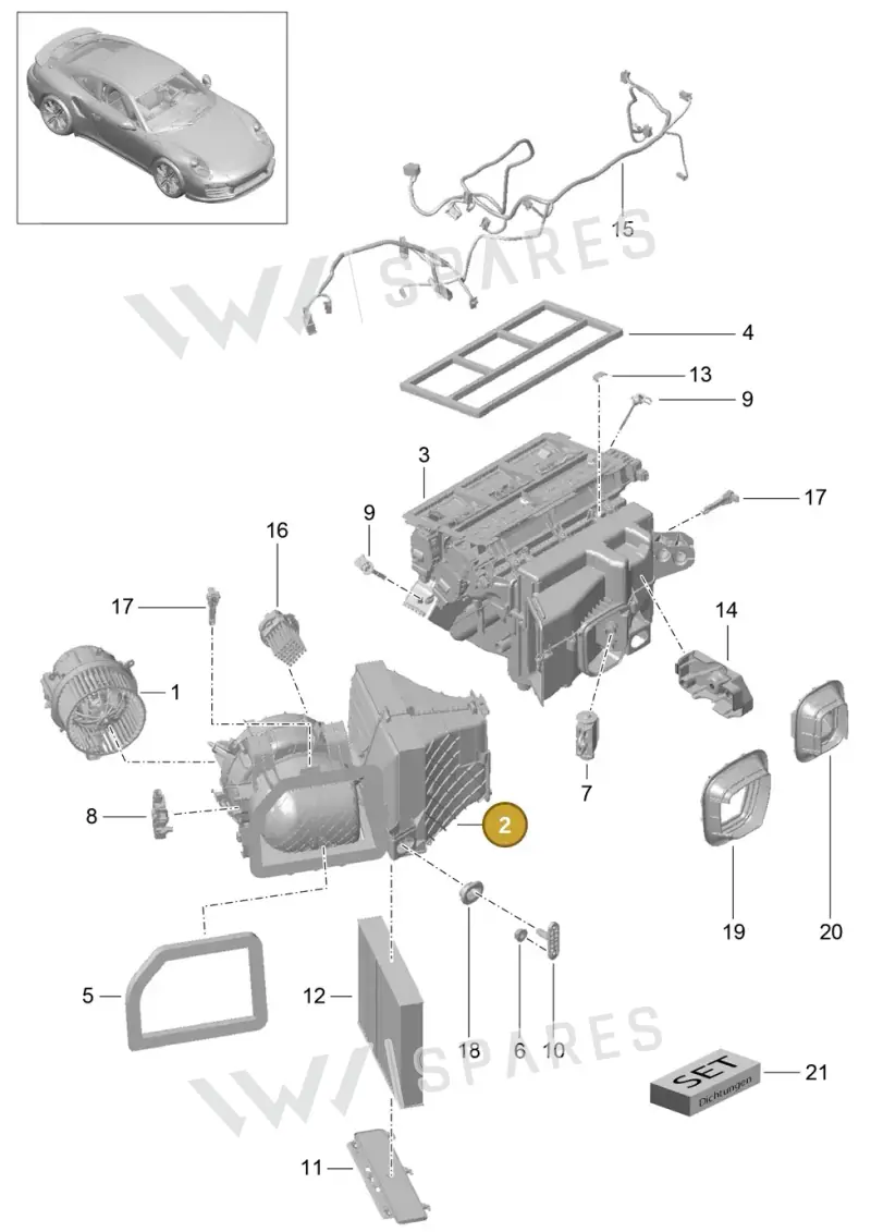 99157391208 — Porsche GT2 RS Clubsport (2013-2020) diagram p42813010, position 2