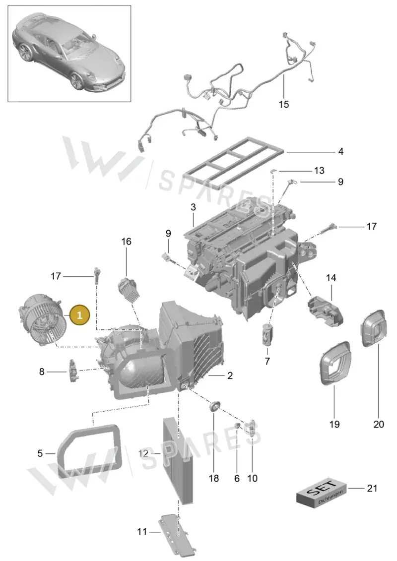 99157392201 — Porsche GT2 RS Clubsport (2013-2020) diagram p42813010, position 1