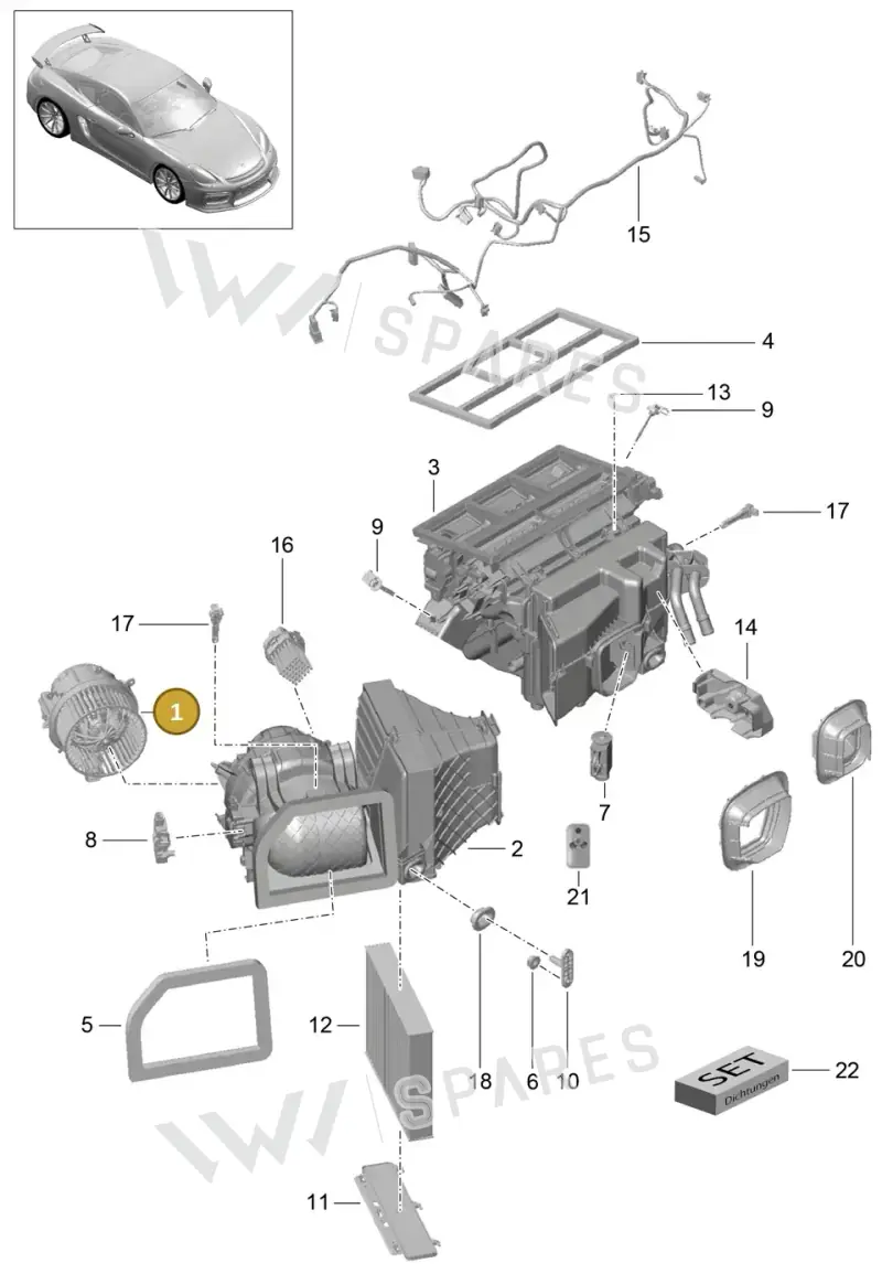 99157392201 — Porsche Cayman GT4 (2015-2016) diagram p45813010, position 1