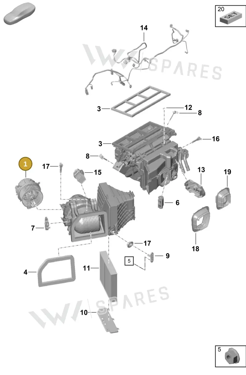 99157392201 — Porsche Cayman (2019-2022) diagram p55813100, position 1