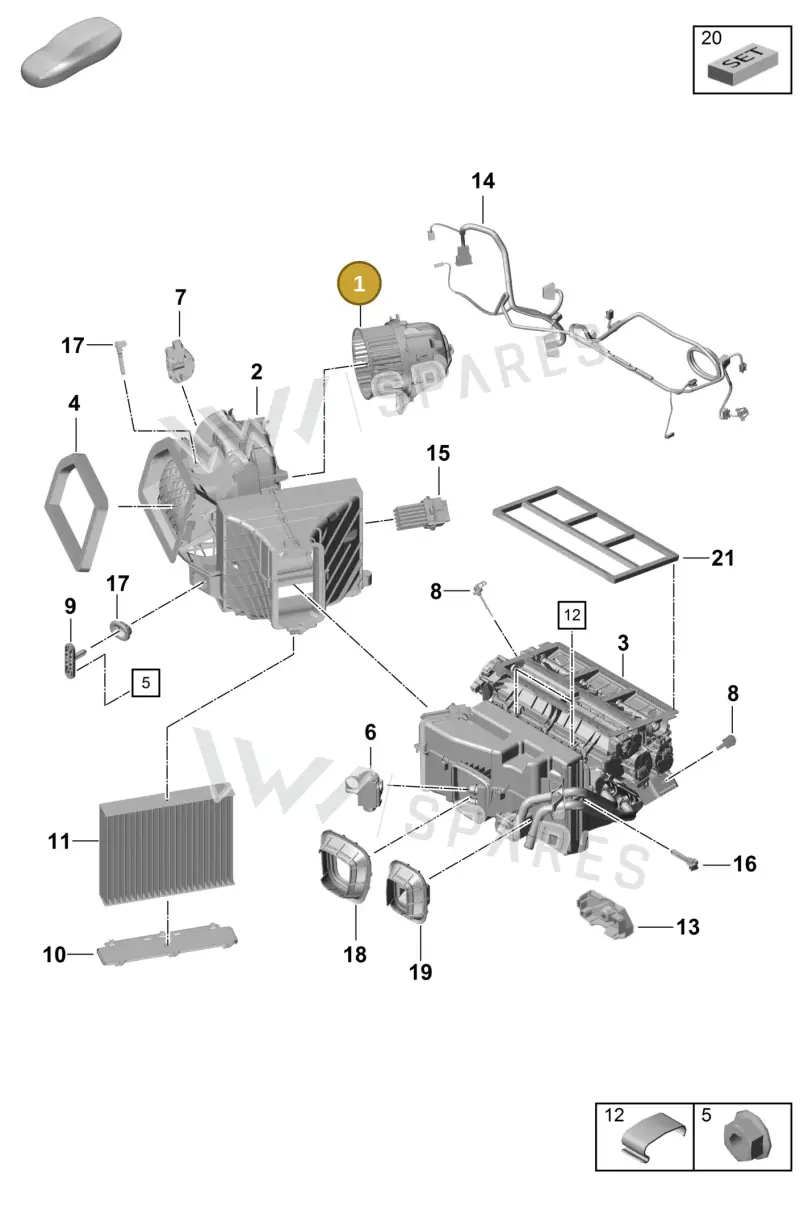 99157392201 — Porsche Boxster Spyder (2019-2020) diagram p55814000, position 1