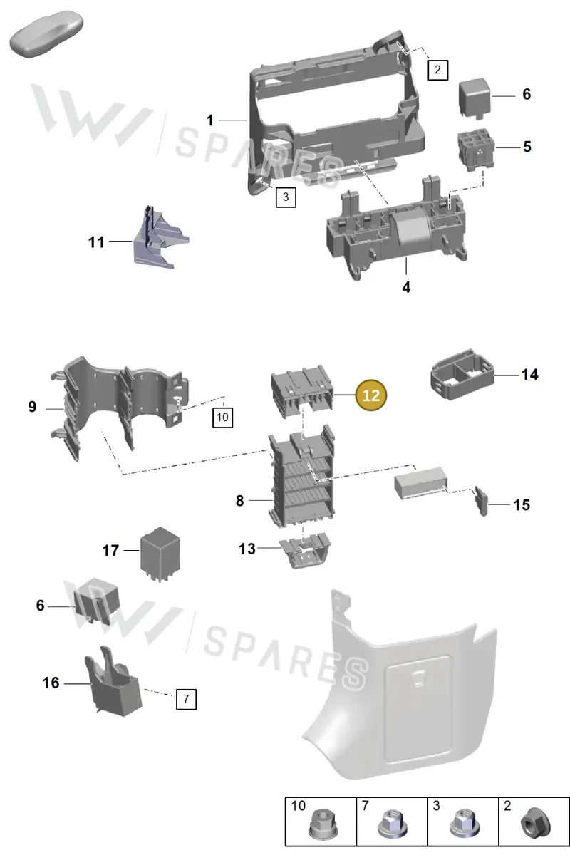 99161010200 — Porsche Boxster Spyder (2019-2020) diagram p54902000, position 12