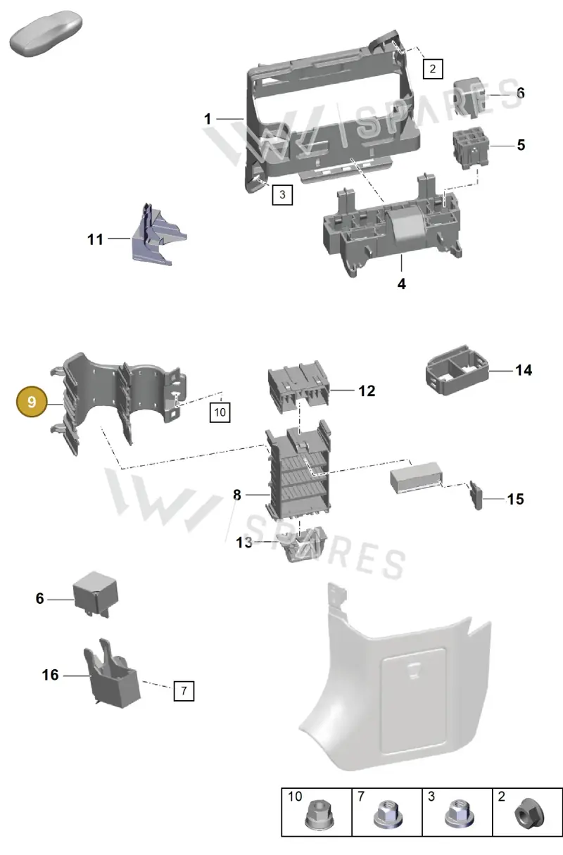 99161010300 — Porsche Cayman (2019-2022) diagram p55902000, position 9