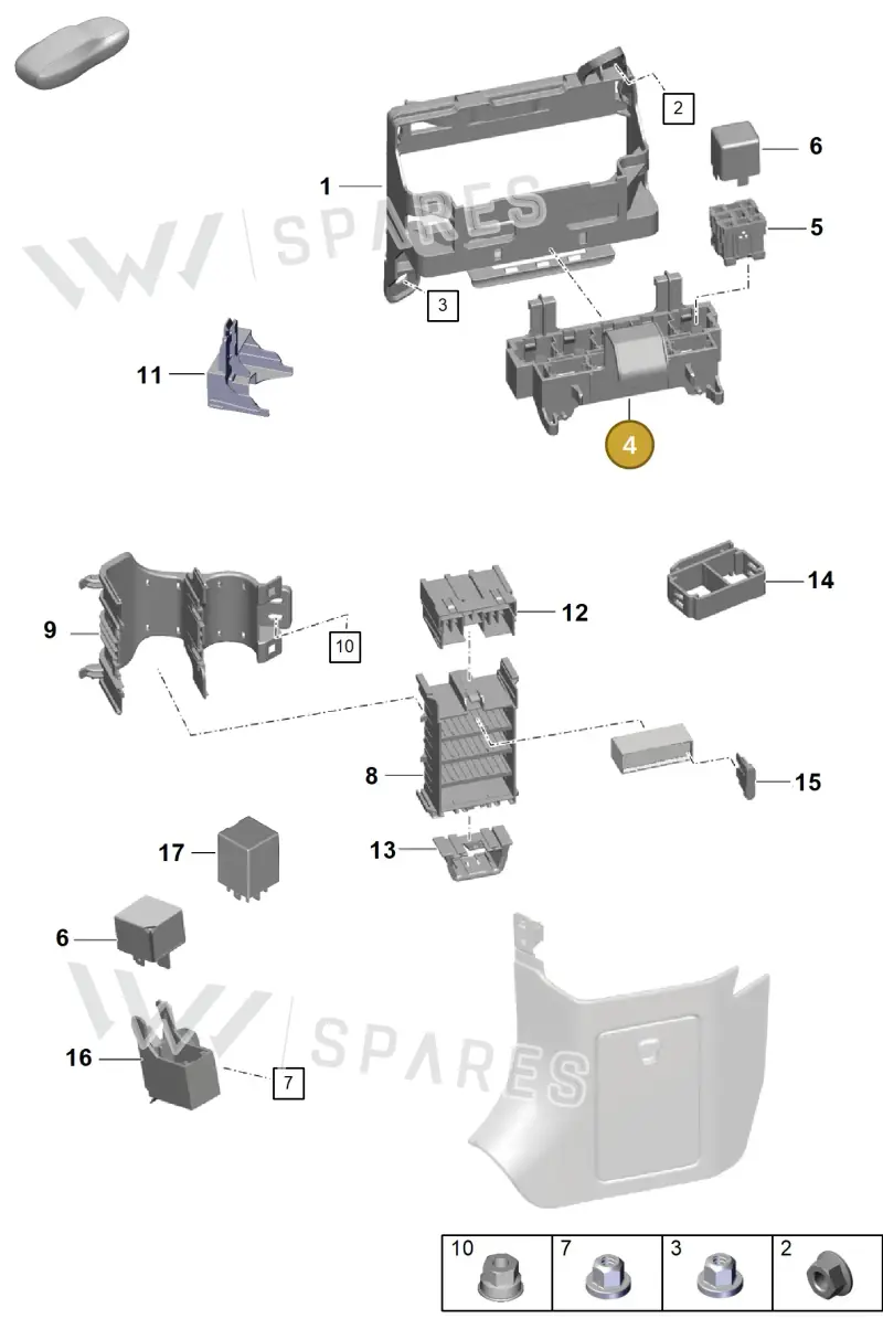99161010500 — Porsche Boxster Spyder (2019-) diagram p54902000, position 4