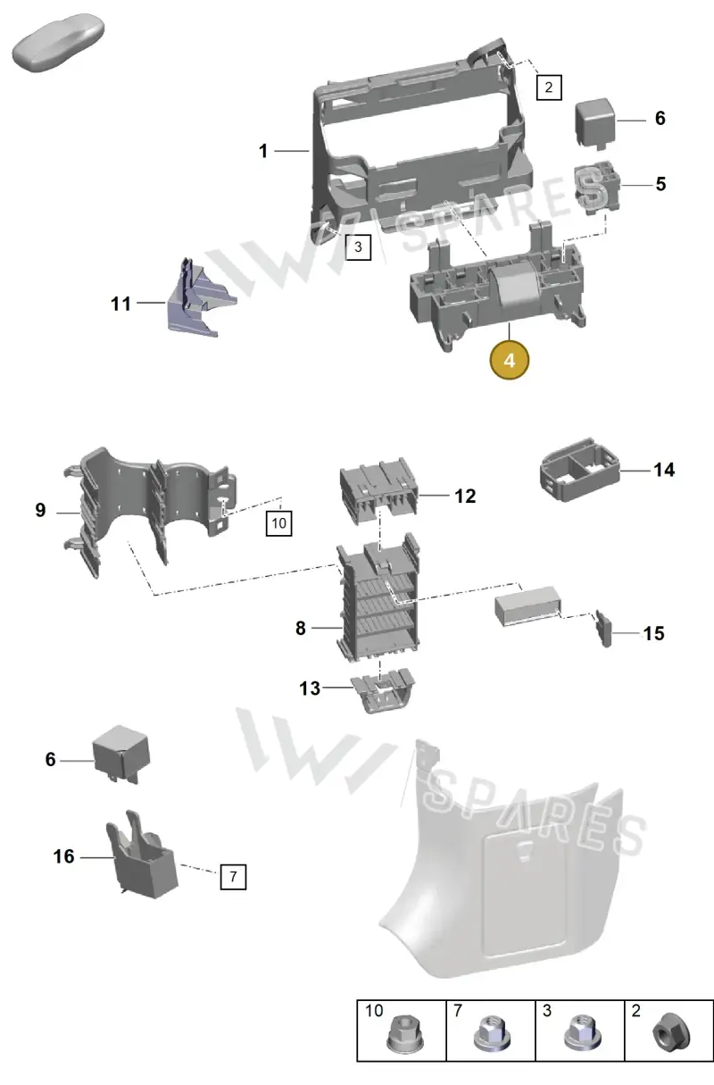99161010600 — Porsche Cayman (2019-2022) diagram p55902000, position 4