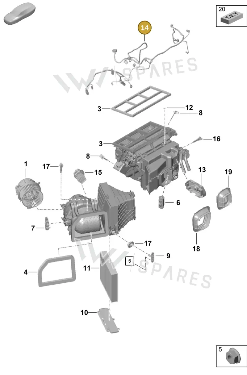 99161272400 — Porsche Cayman (2019-2022) diagram p55813100, position 14