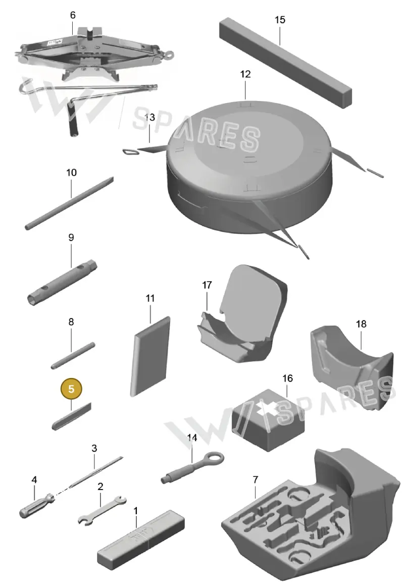 99161329900 — Porsche Cayman (2016-2019) diagram p50001000, position 5
