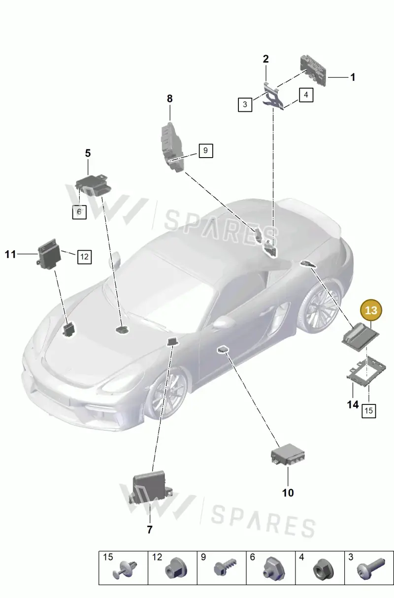 99161827216 — Porsche Boxster Spyder (2019-2020) diagram p54901030, position 13