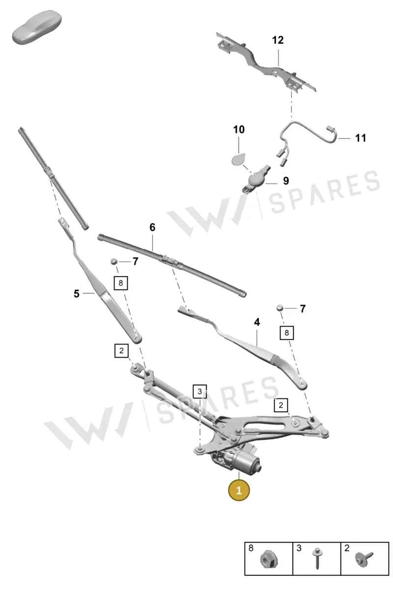 99162803510 — Porsche Cayman (2019-2022) diagram p55904000, position 1