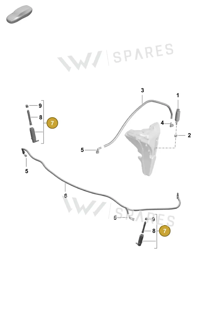 99162816701 — Porsche Boxster Spyder (2019-2020) diagram p55904200, position 7