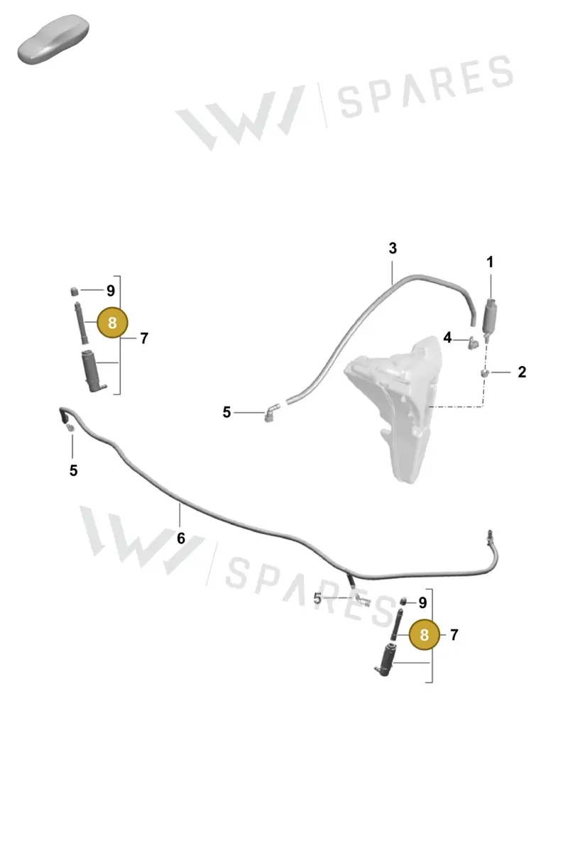 99162826501 — Porsche Boxster Spyder (2019-2020) diagram p55904200, position 8