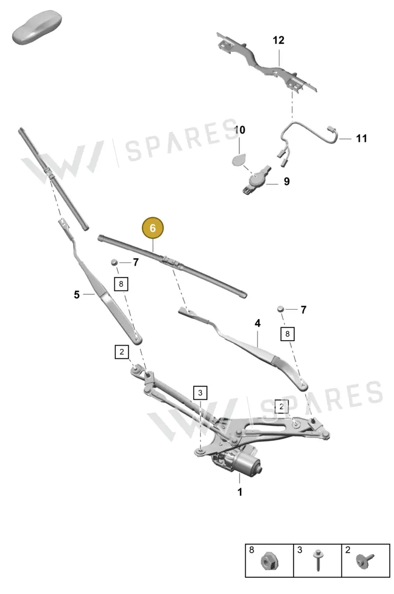 99162890100 — Porsche Boxster Spyder (2019-) diagram p55904000, position 6