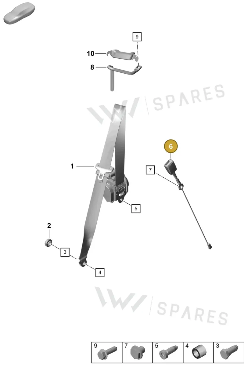 99180318406 — Porsche Cayman (2019-2022) diagram p55812000, position 6