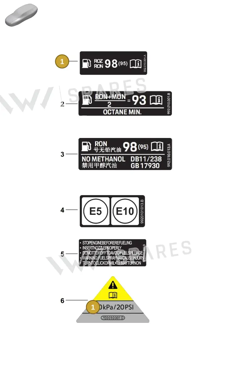 992010001A — Porsche 911 (2024-2025) diagram p63008000, position 1