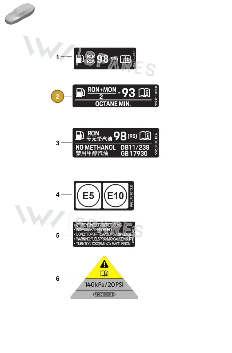 992010001B — Porsche 911 (2024-2025) diagram p63008000, position 2