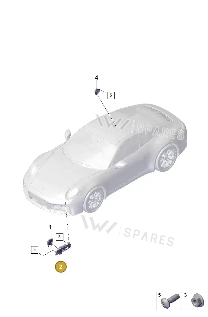 992035251A — Porsche 911 (2024-2025) diagram p63901600, position 2