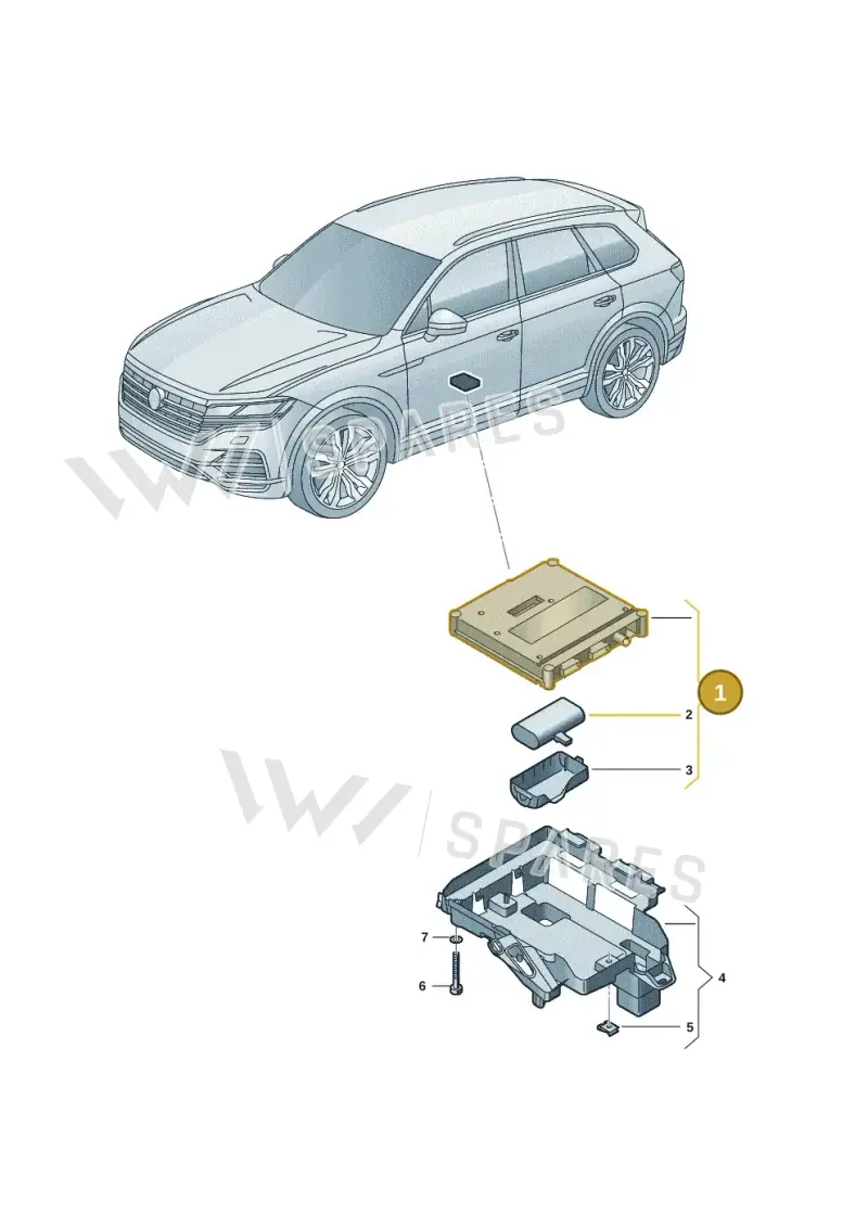 992035286D — Volkswagen Touareg (2017-2025) diagram 439035064, position 1