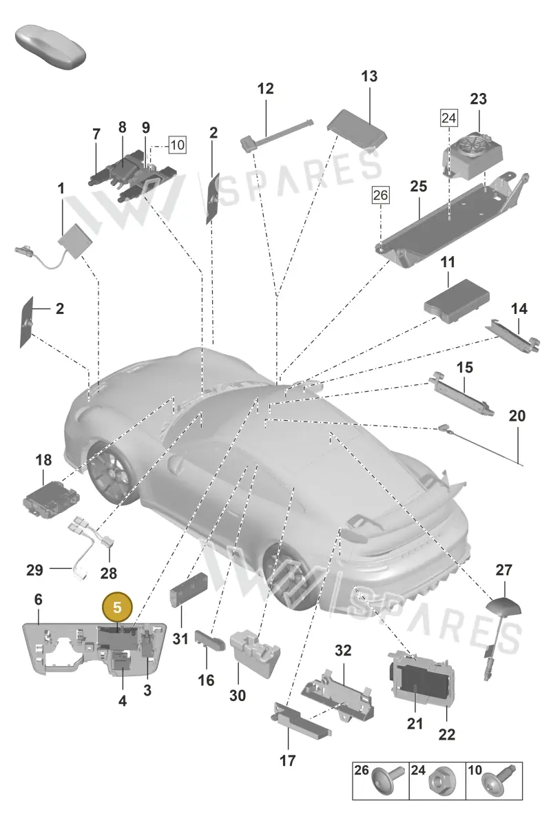 992035510 — Porsche GT3 RS (2021-) diagram p59912000, position 5