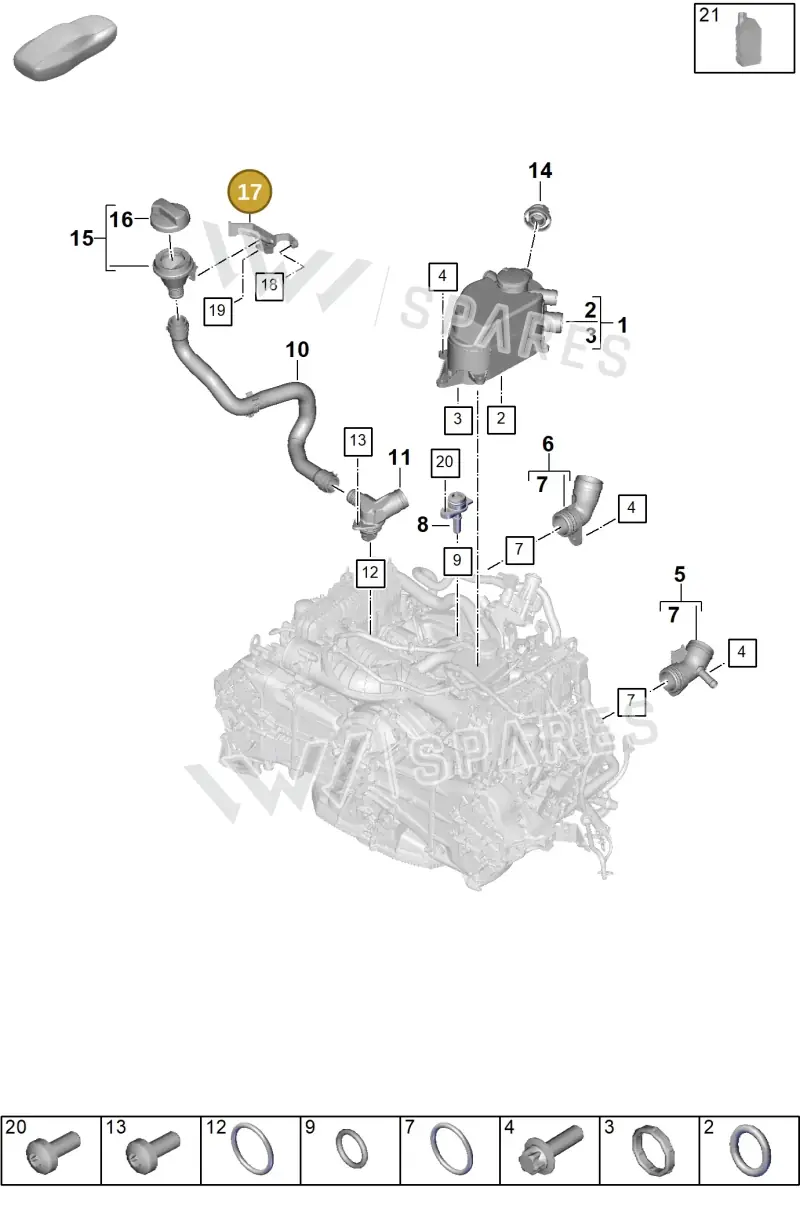 992115634A — Porsche 911 (2024-2025) diagram p63104200, position 17