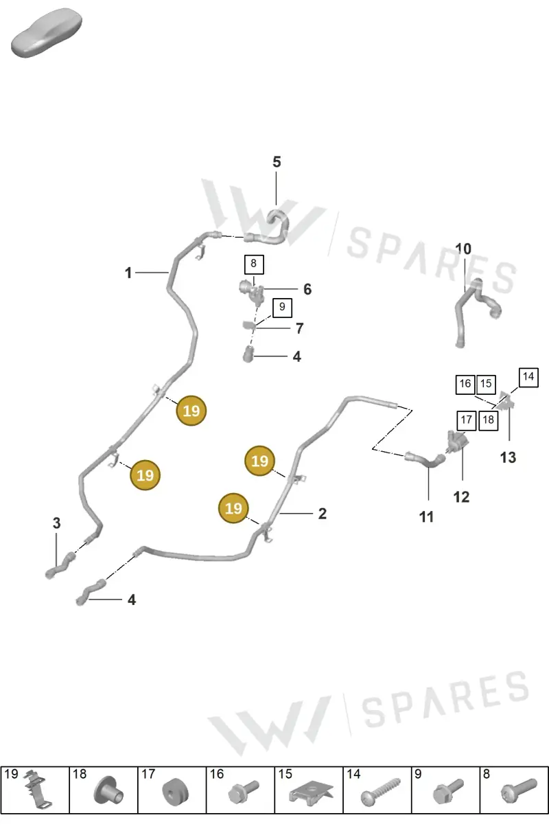 992121093B — Porsche 911 (2024-2025) diagram p53105500, position 19