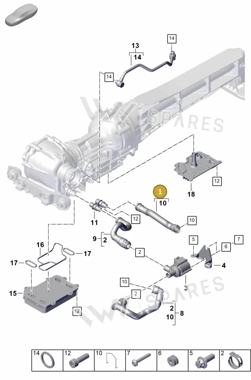 992121101B — Porsche 911 (2024-2025) diagram p63304110, position 1