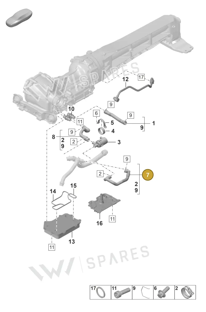 992121102A — Porsche 911 (2020-2022) diagram p53304110, position 7
