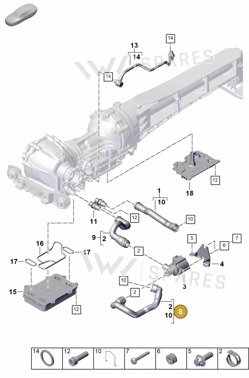 992121102A — Porsche 911 (2024-2025) diagram p63304110, position 8