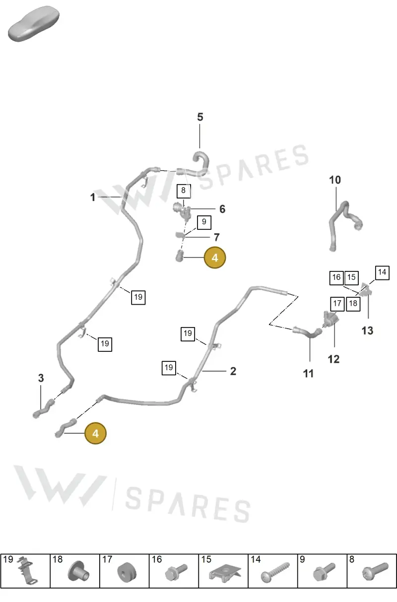 992121393 — Porsche 992 Carrera Coupe (2024-) diagram p53105500, position 4