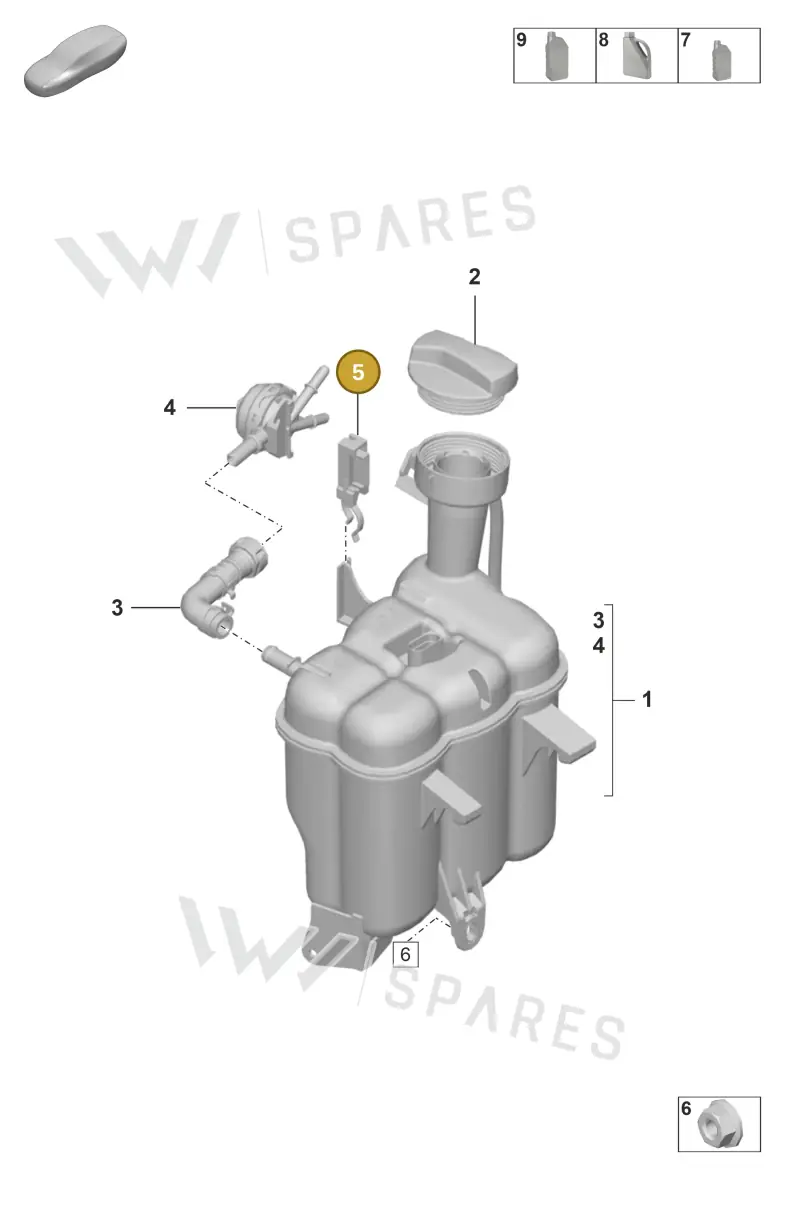 992121521 — Porsche GT3 RS (2021-) diagram p53105100, position 5